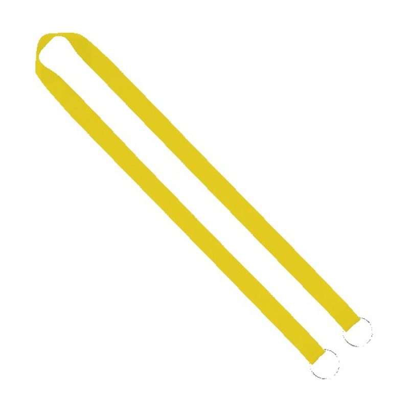 IMPORT Rush 3/4" Polyester 2-Ended Lanyard with Dual Sewn Silver Metal Split-Ring - 4