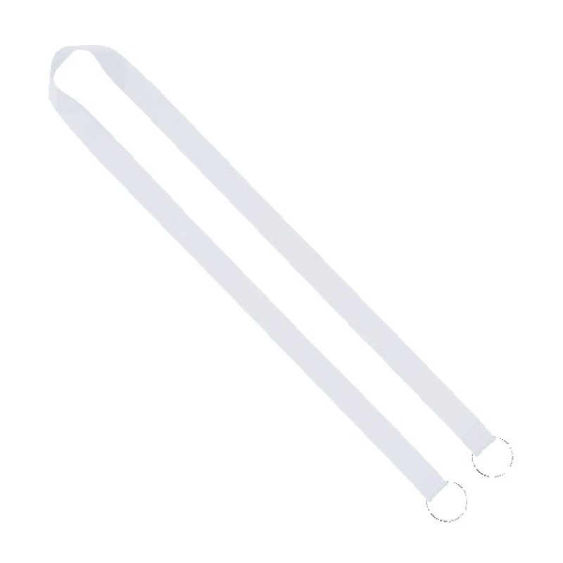 IMPORT Rush 3/4" Polyester 2-Ended Lanyard with Dual Sewn Silver Metal Split-Ring - 6