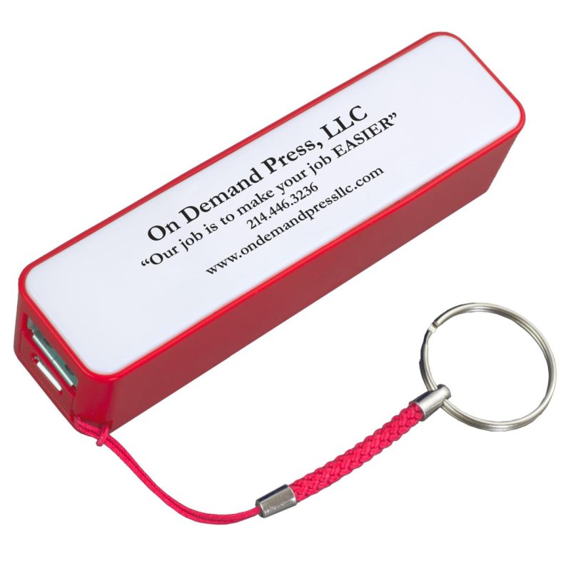 "In Charge" UL Listed 2200 mAh Portable Lithium Ion Power Bank Charger - 5