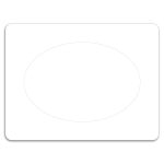 Jumbo Picture Frame Magnet - Oval Punch Out - 1