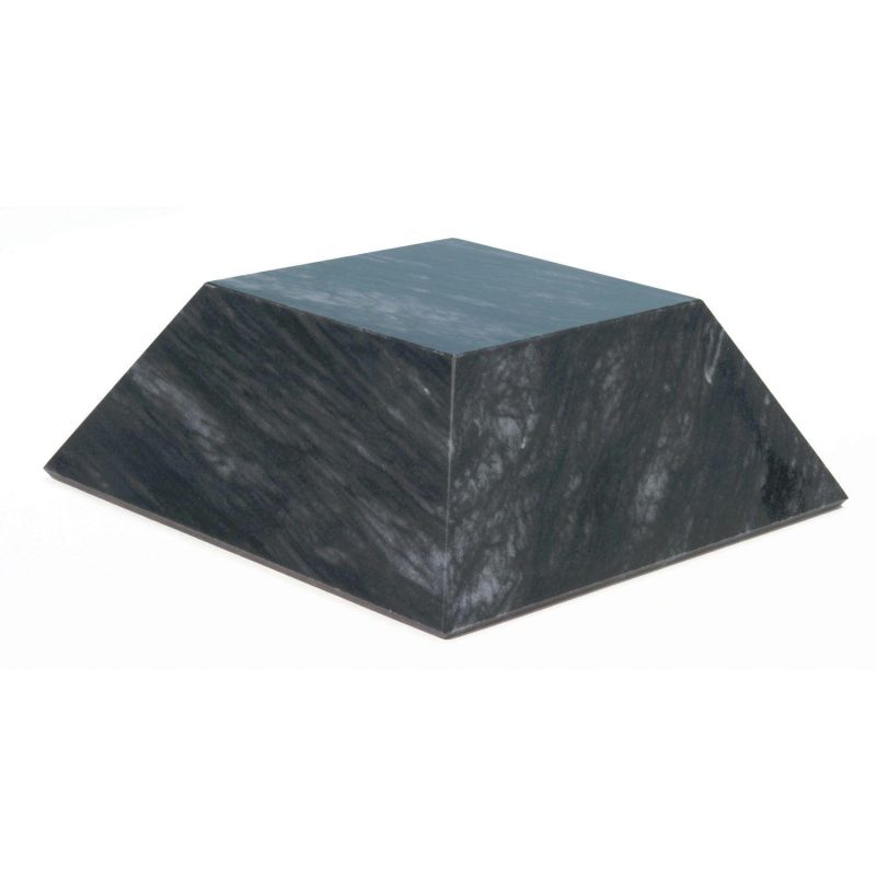 Large Black Marble Pyramid Base - 1