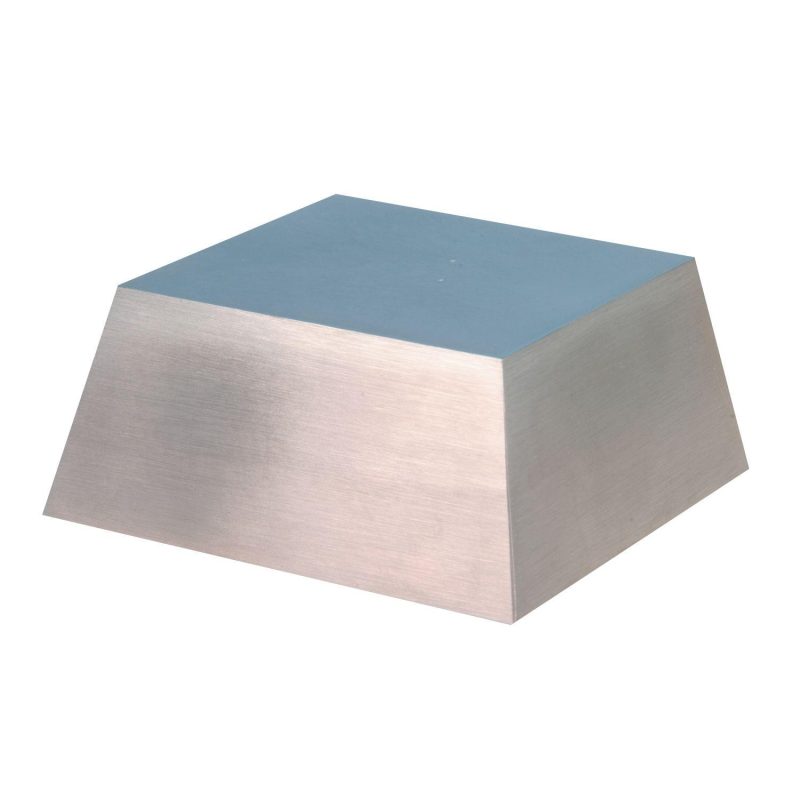 Large Silver Metal Slanted Base - 1