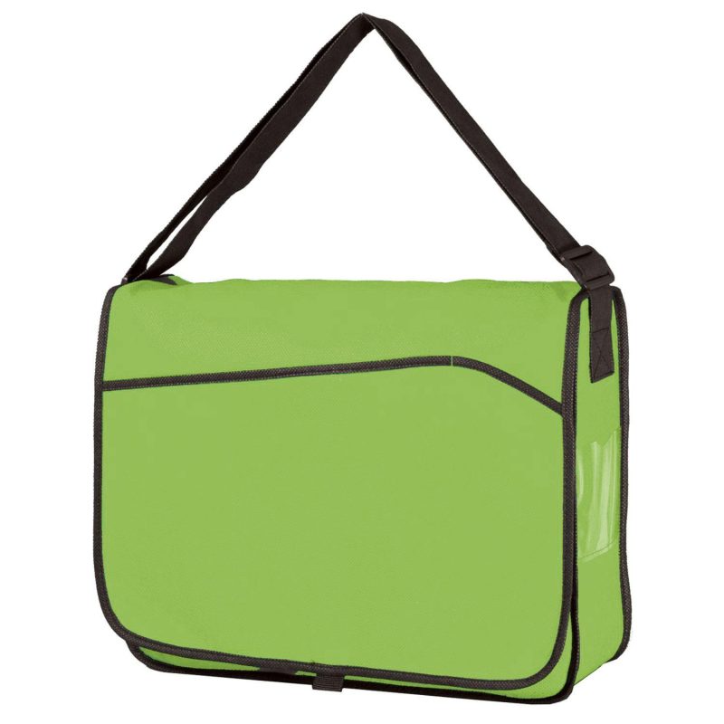 Non Woven Messenger Bag W/Pocket - 1