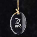 Oval Jade Glass Ornament - 2