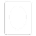 Oval Punch Out Picture Frame Magnet - 1