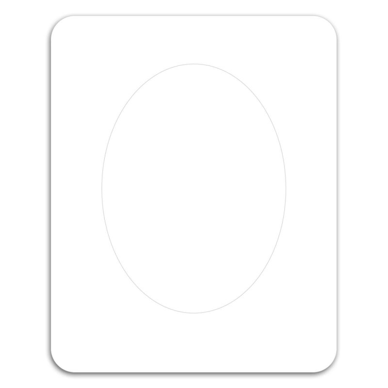 Oval Punch Out Picture Frame Magnet - 1