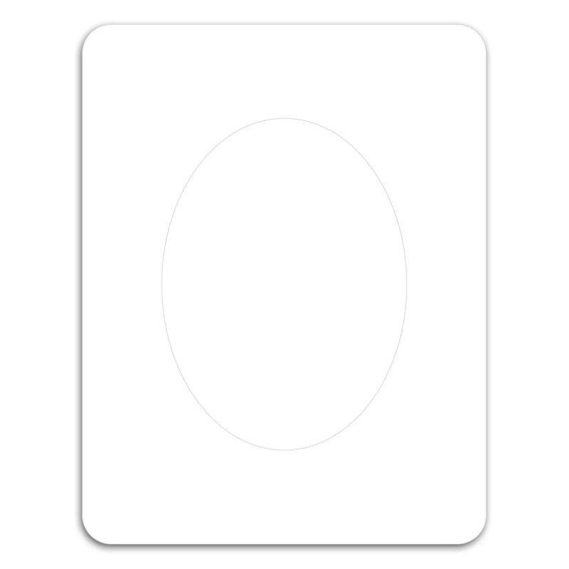 Oval Punch Out Picture Frame Magnet - 1