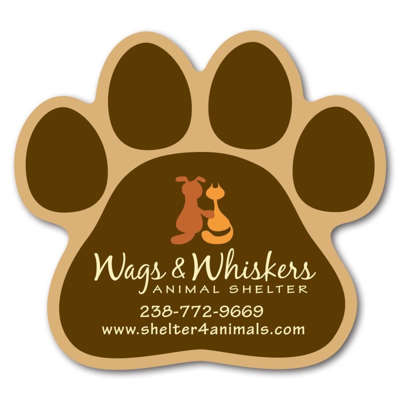 Paw-Print-Magnet-S482 Paw Print Magnet