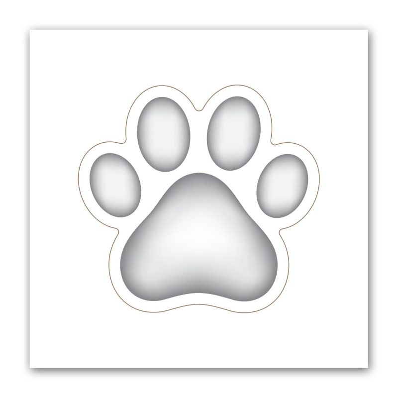 Paw Print Punch Out Picture Frame Magnet - 1