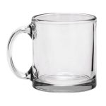 Red Eye 13 oz Libbey Clear Glass Coffee Mug - 1