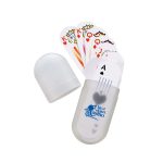 Small Oval Deck Of Cards In Plastic Holder - 2