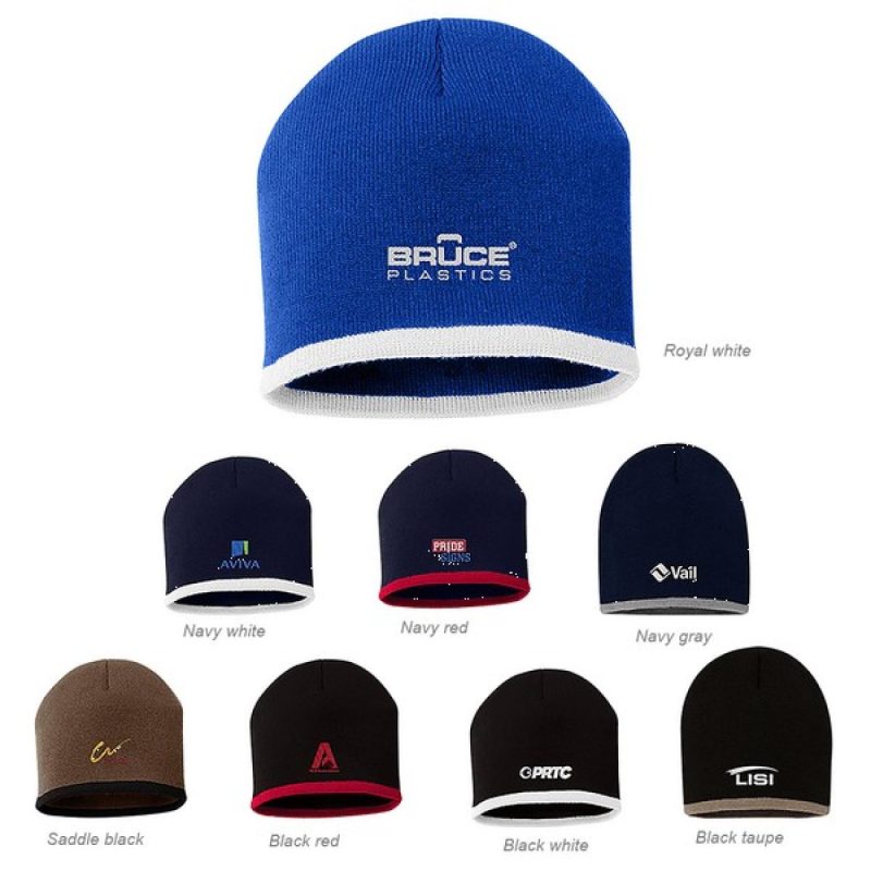 Sportsman SP09 8" Bottom Striped Knit Cap