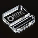 Square Crystal Phone Stand Paperweight - 2