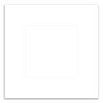 Square Punch Out Picture Frame Magnet - 1