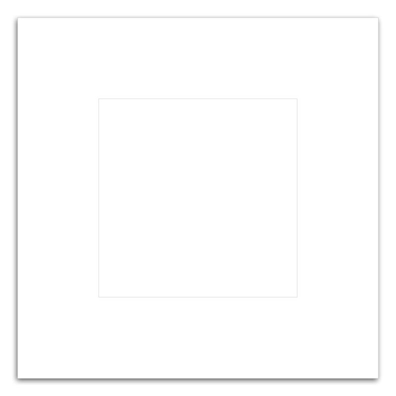 Square Punch Out Picture Frame Magnet - 1