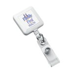 Square Retractable Badge Holder - 4