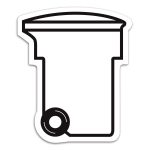 Trash / Recycling Bin Magnet - 1