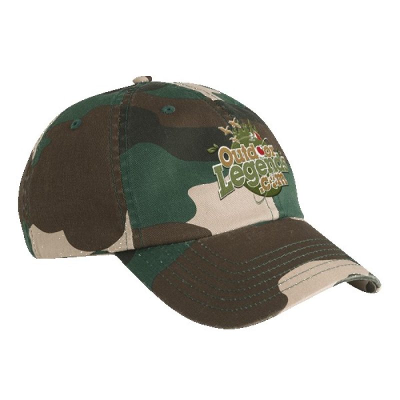 Valucap VC300A Camo Bio-Washed Unstructured Cap - 5