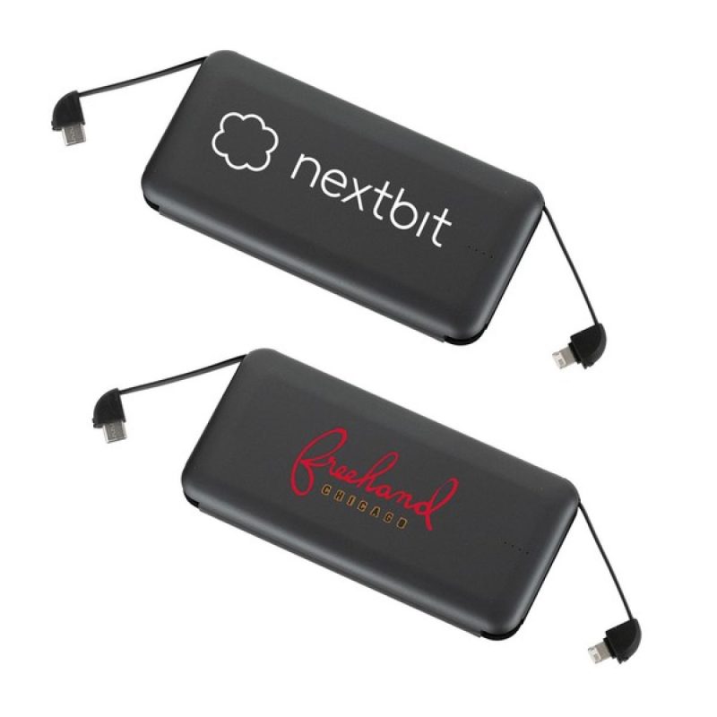 Volt UL Listed 10000 mAh Built-in Cable Powerbank