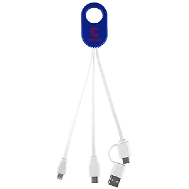 "WEBER" 5-in-1 Cell Phone Charging Cable with Carabiner Clip - 2