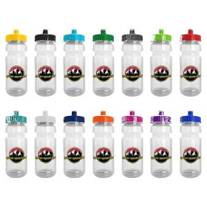 Wheely 24oz Transparent Bike Bottle w/Push-Pull Lid