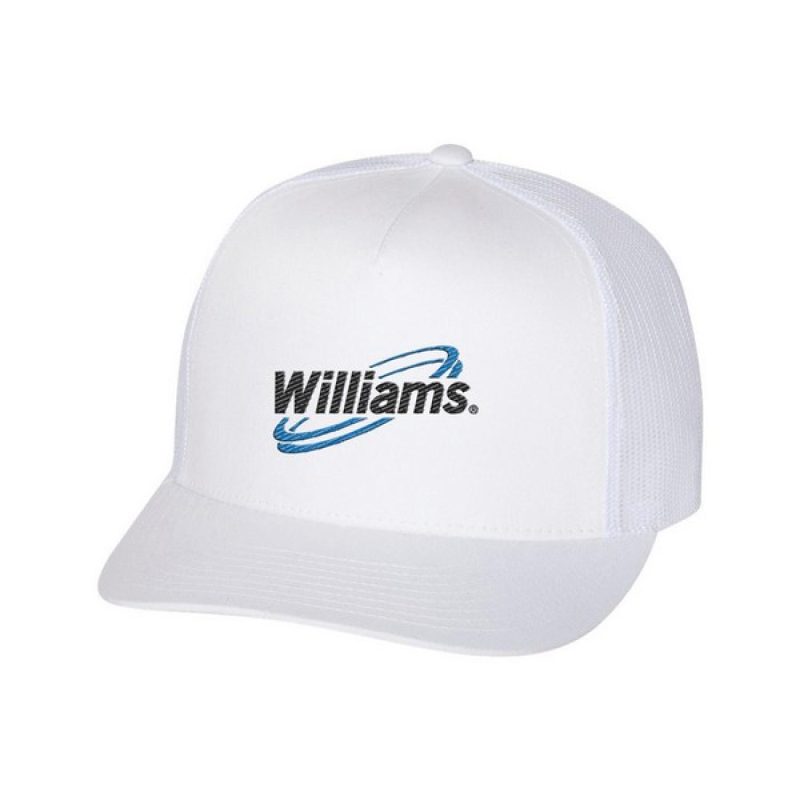 Yupoong 6006 5-Panel Flat Bill Trucker Cap - 1