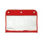 Zippered Portfolio Pouch W/Three Holes - 8