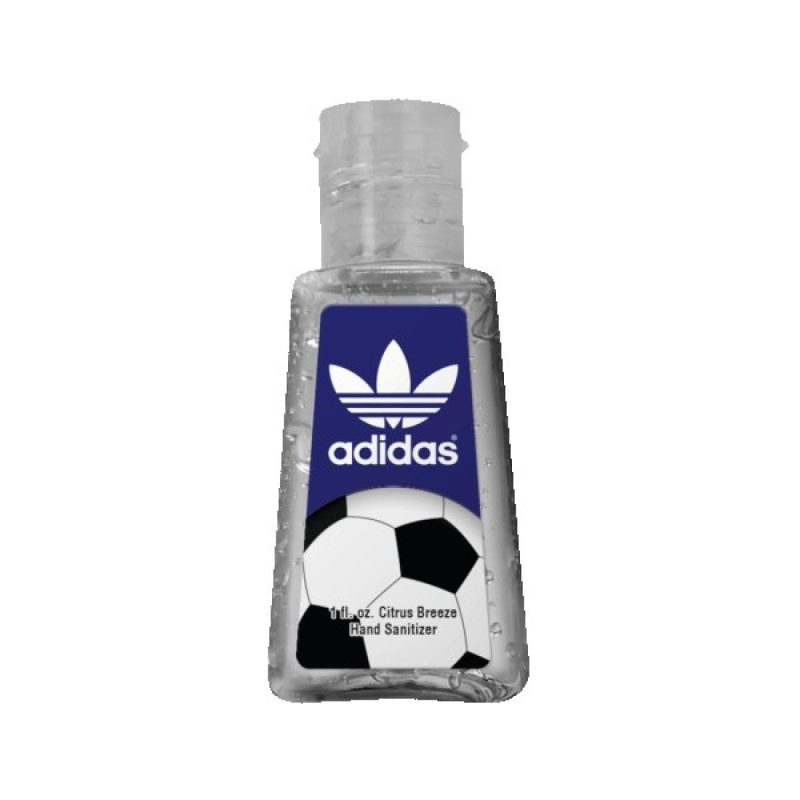 1 oz. Clear Sanitizer in Trapezoid Bottle - 4