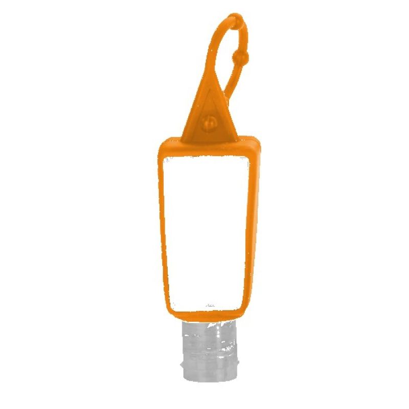 1 oz. Clear Sanitizer in Trapezoid Bottle with Sleeve - 2