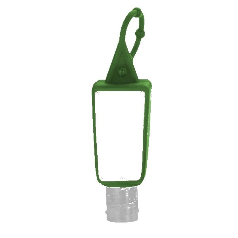 1 oz. Clear Sanitizer in Trapezoid Bottle with Sleeve - 3