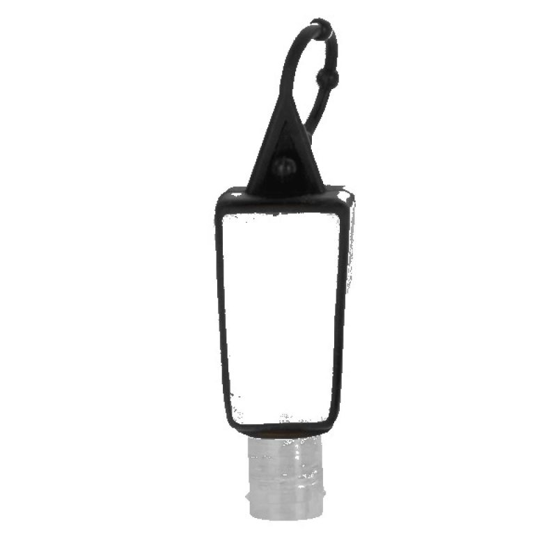 1 oz. Clear Sanitizer in Trapezoid Bottle with Sleeve - 5