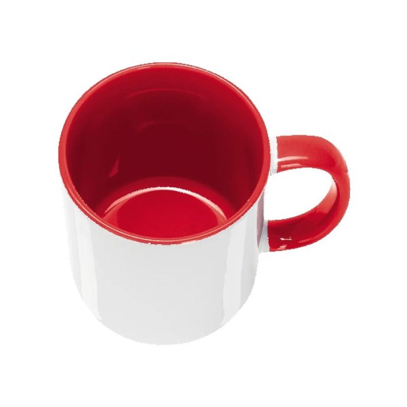 Barcelona 11oz Two Tone Mugs-Inner Handle color - 2