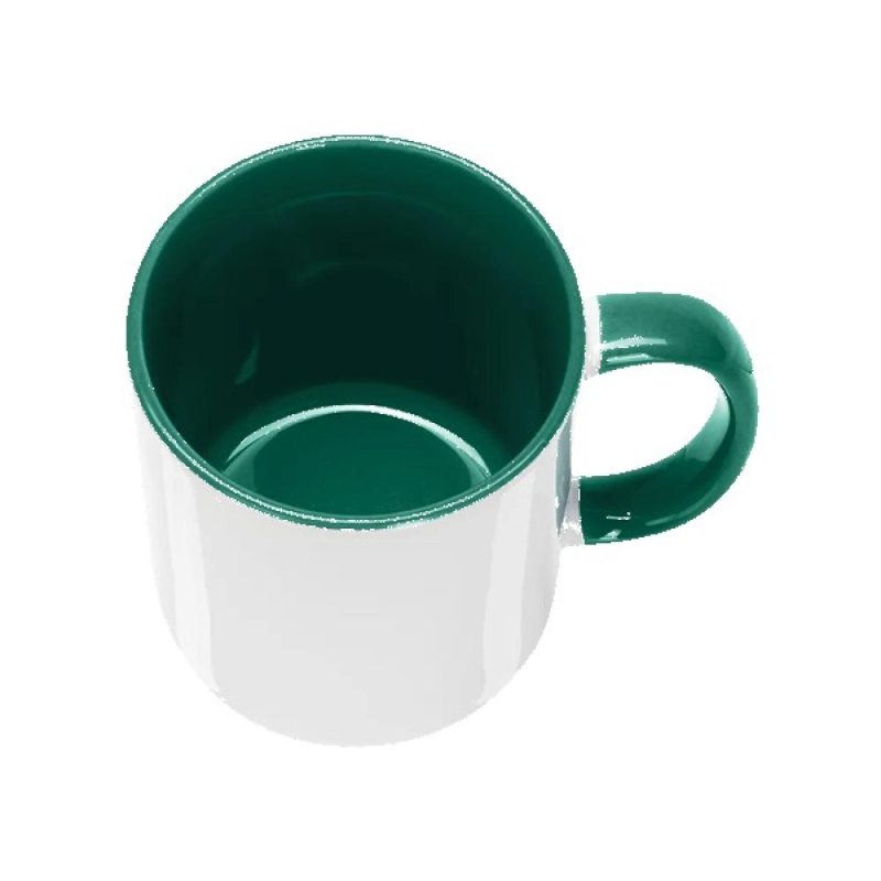 Barcelona 11oz Two Tone Mugs-Inner Handle color - 3