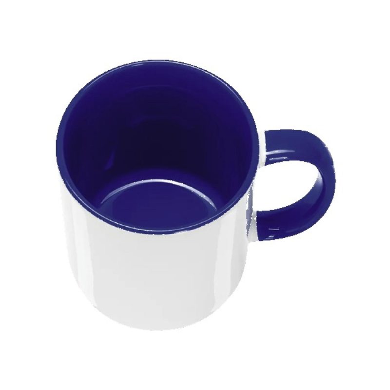 Barcelona 11oz Two Tone Mugs-Inner Handle color - 4