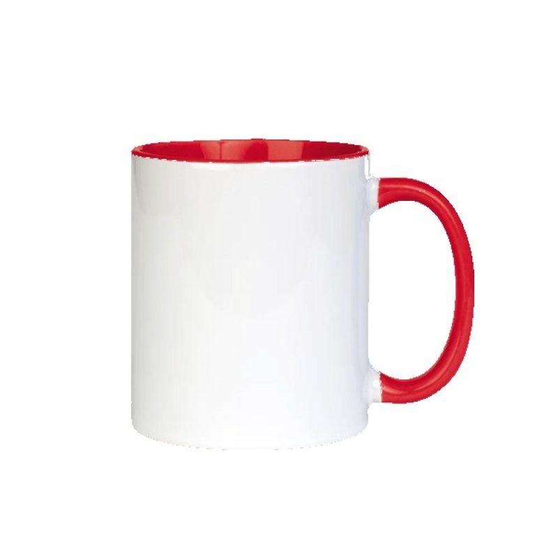 Barcelona 11oz Two Tone Mugs-Inner Handle color - 6