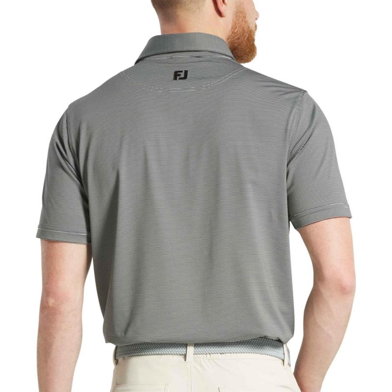 FootJoy Men's MicroFeeder Stripe Polo - 1