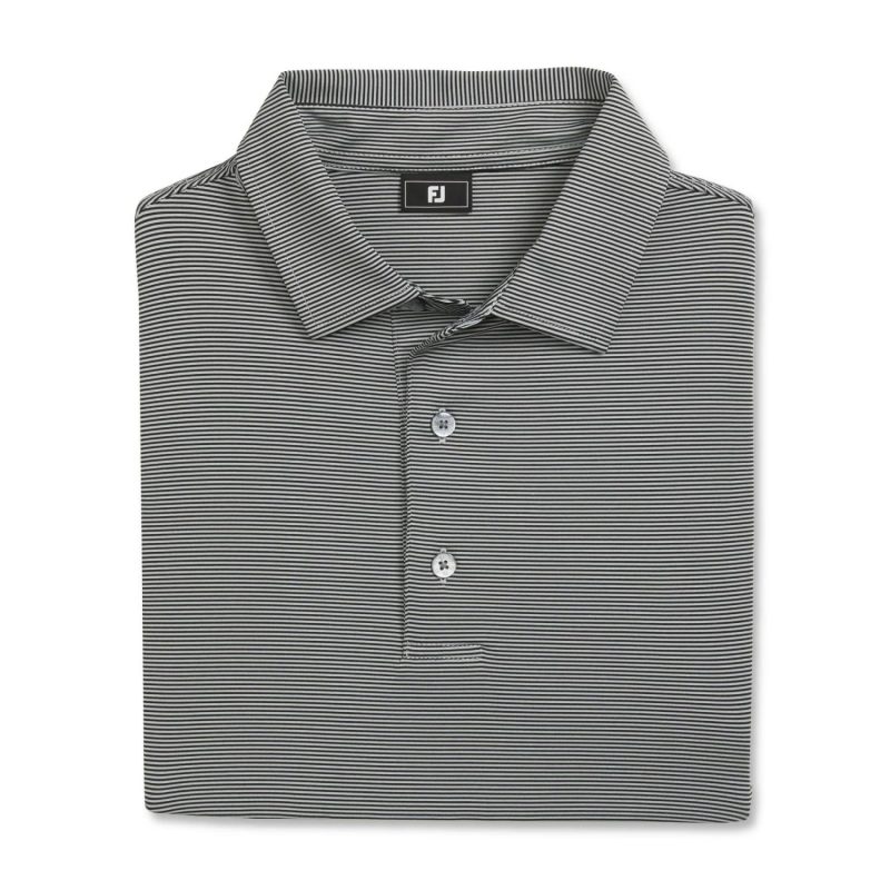 FootJoy-Mens-MicroFeeder-Stripe-Polo-TM16319 FootJoy Men's MicroFeeder Stripe Polo