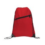 Gemma Recycled Slant Zipper Drawstring Bag - 1