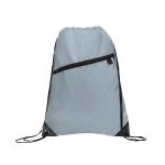 Gemma Recycled Slant Zipper Drawstring Bag - 2