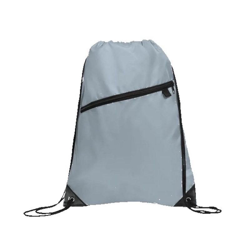Gemma Recycled Slant Zipper Drawstring Bag - 2