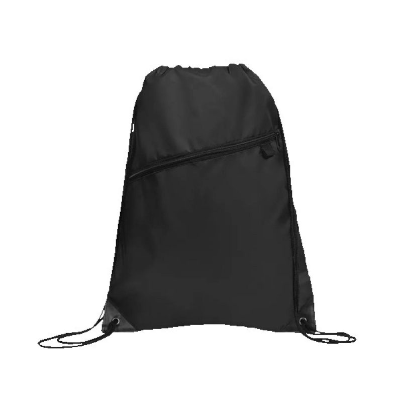 Gemma Recycled Slant Zipper Drawstring Bag - 4