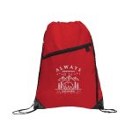 Gemma Recycled Slant Zipper Drawstring Bag - 5