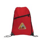 Gemma Recycled Slant Zipper Drawstring Bag - 6