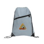 Gemma Recycled Slant Zipper Drawstring Bag - 8