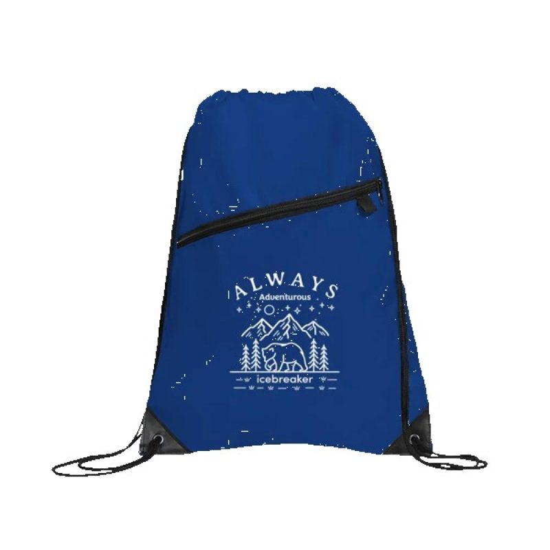 Gemma Recycled Slant Zipper Drawstring Bag - 9