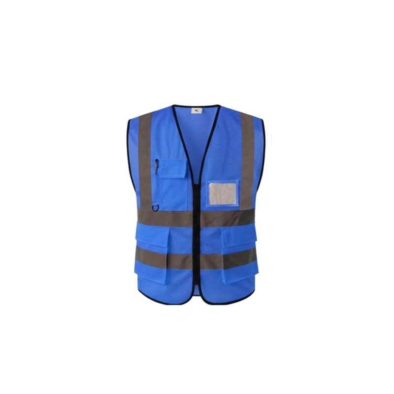 High-Visibility Reflective Safety Vest with Multiple Pockets - 4