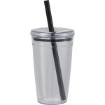 Anna Recycled Acrylic Tumbler w/ Straw 15oz - 3