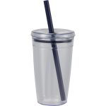 Anna Recycled Acrylic Tumbler w/ Straw 15oz - 7
