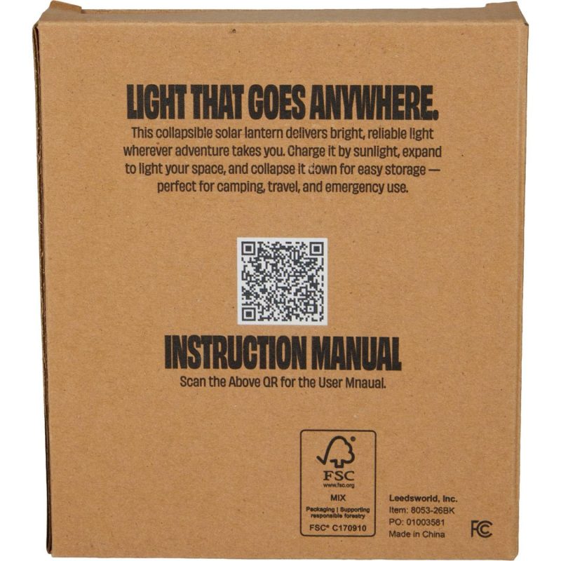 Collapsible Solar Powered Lantern - 7