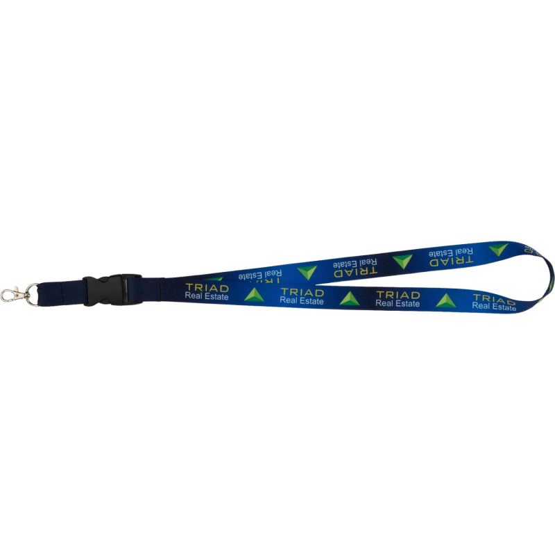 Full Color 1" Lanyard w/ Extension and D-Ring - 4